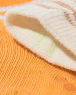 babysokken strepen - 5 paar beige