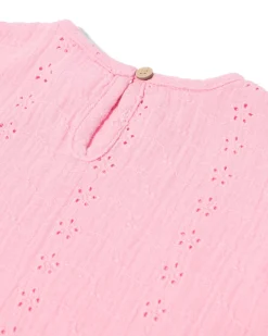 babytop broderie roze