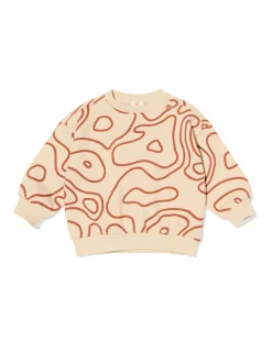 babytrui sweatstof swirl ecru
