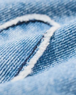 babytuinbroek denim hartjes denim
