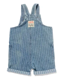 babytuinbroek strepen denim