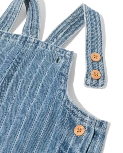 babytuinbroek strepen denim