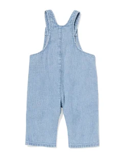 babytuinbroek strepen denim