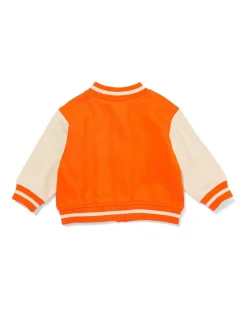babyvest bomber sweatstof Koningsdag oranje