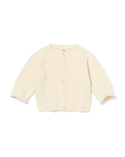babyvest grofgebreid ecru