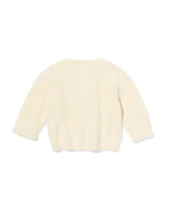 babyvest grofgebreid ecru
