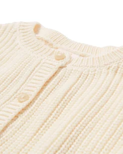 babyvest grofgebreid ecru