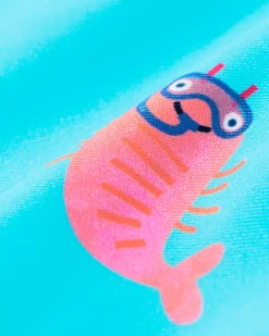 babyzwembroek garnalen felblauw