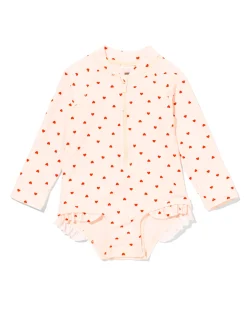 babyzwempak hartjes gebroken wit