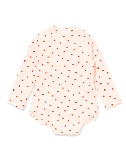 babyzwempak hartjes gebroken wit