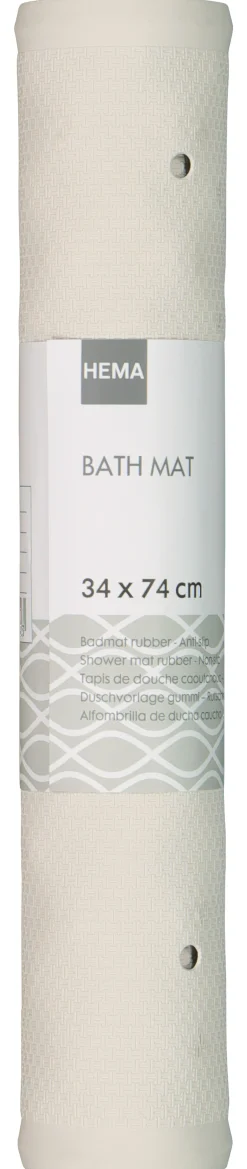 badmat 34x74 rubber anti-slip wit