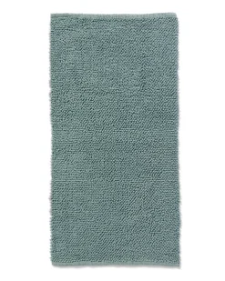 badmat 60x120cm chenille groenblauw