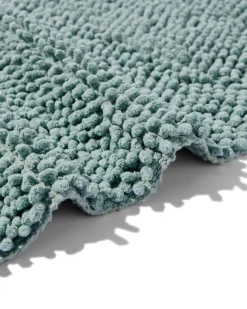 badmat 60x120cm chenille groenblauw