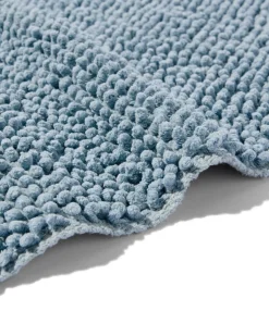 badmat 50x85cm chenille ijsblauw