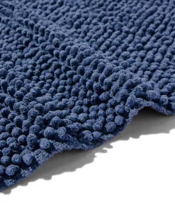 badmat 50x85cm chenille staalblauw