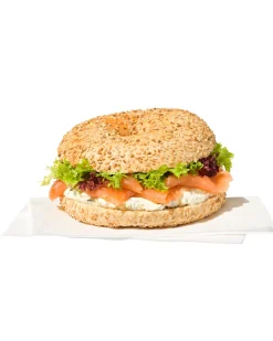 bagel wit roomkaas & zalm