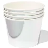 bakje 450ml papier zilver - 4 stuks
