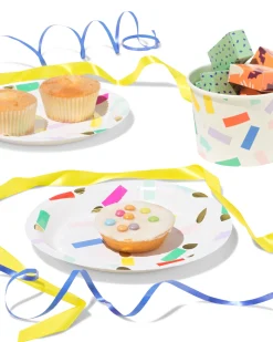bakjes 450ml papier confetti - 4 stuks