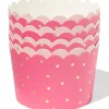 bakjes ⌀9.3x6cm papier prinses - 8 stuks