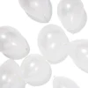 ballonnen 23cm metallic wit - 10 stuks