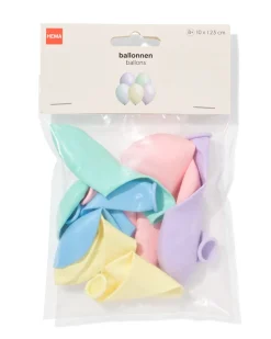 ballonnen 23cm pastel - 10 stuks