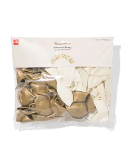ballonnenboog 20-30cm goud - 75 stuks