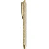 balpen glitter goud blauwschrijvend