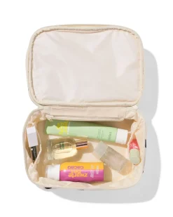 beauty case canvas stip