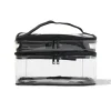 beautycase met organizer transparant 17x25x15