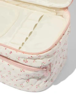 beautycase 25x17cm bloemen