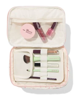 beautycase 25x17cm bloemen
