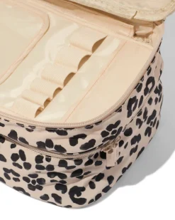 beautycase 25x17cm luipaard