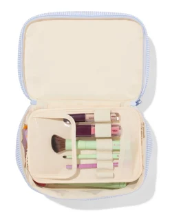 beautycase 25x17cm strepen