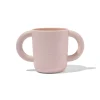 beker met handgrepen beige