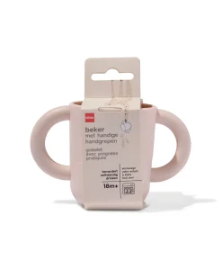 beker met handgrepen beige