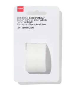 beschrijfbaar plakband - 2 stuks