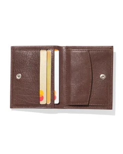 billfold portemonnee hoog leer bruin