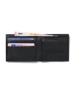 billfold portemonnee leer zwart
