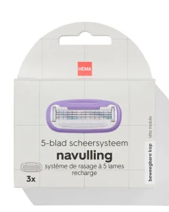 5-blad scheersysteem navullingen - 3 stuks
