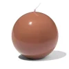 bolkaars ⌀10cm glad bruin