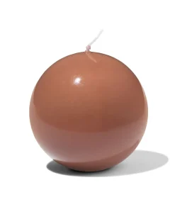 bolkaars ⌀10cm glad bruin