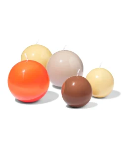 bolkaars ⌀10cm glad bruin