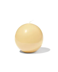 bolkaars ⌀7cm glad lichtgeel