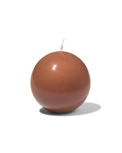 bolkaars ⌀7cm glas bruin
