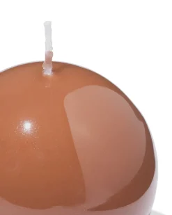 bolkaars ⌀7cm glas bruin