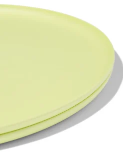 bord Ø25cm bioplastic lichtgroen