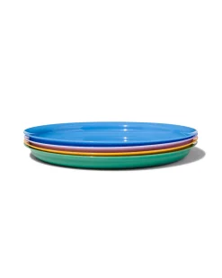 bord Ø23cm kunststof - 4 stuks