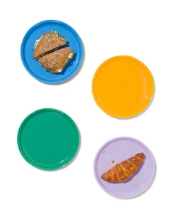 bord Ø23cm kunststof - 4 stuks