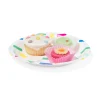 bord ⌀22.5cm papier confetti - 8 stuks