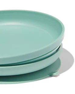 bord met afneembare zuignap blauw